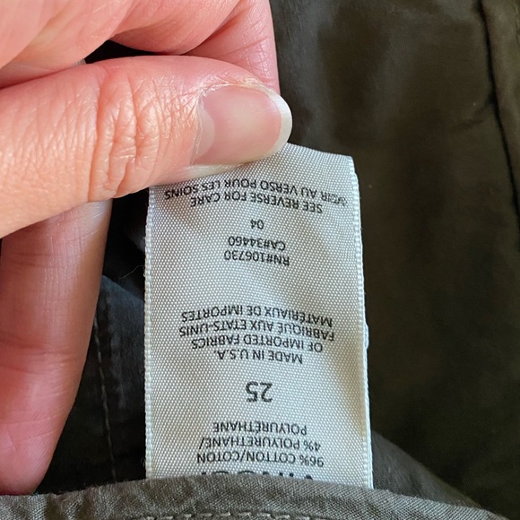 Vince Olive Green Pants Size 25 - Picture 9 of 9